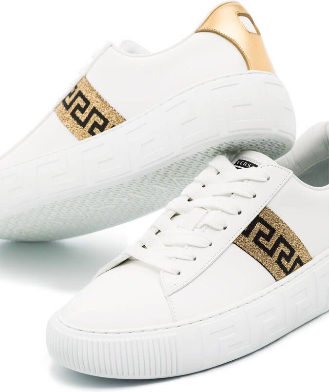 Versace Greca low-top sneakers Wit