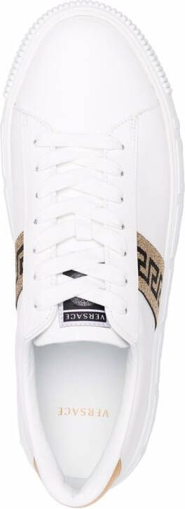 Versace Greca sneakers met plateauzool Wit