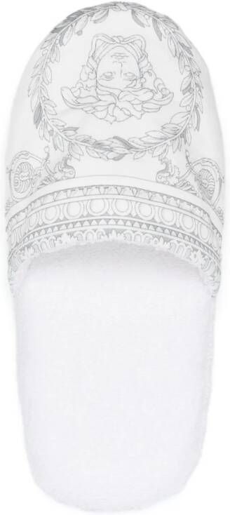Versace I Love Baroque slippers Wit