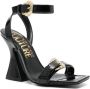 Versace Jeans Couture 110 mm sandalen met gespdetail Zwart - Thumbnail 2