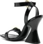 Versace Jeans Couture 110 mm sandalen met gespdetail Zwart - Thumbnail 3