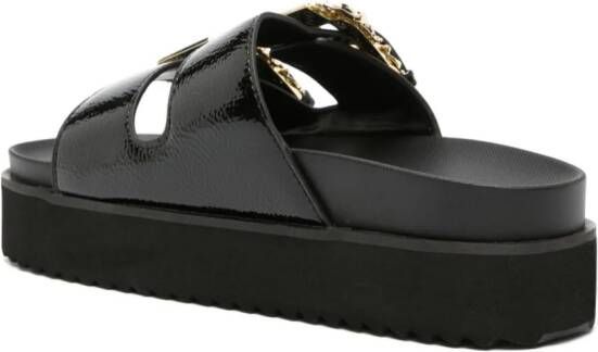 Versace Jeans Couture Arizona sandalen met dubbele gesp Zwart