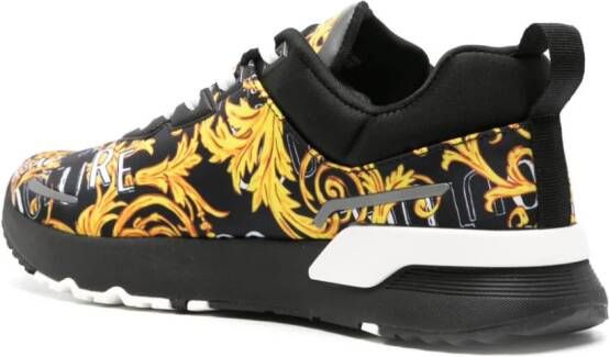 Versace Jeans Couture Sneakers met barokprint Zwart