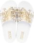 Versace Jeans Couture Slippers met 'Barocco' print Wit - Thumbnail 4