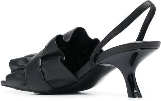 Versace Jeans Couture Sandalen met barok gesp Zwart