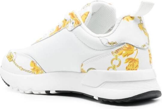 Versace Jeans Couture Sneakers met barokprint Wit