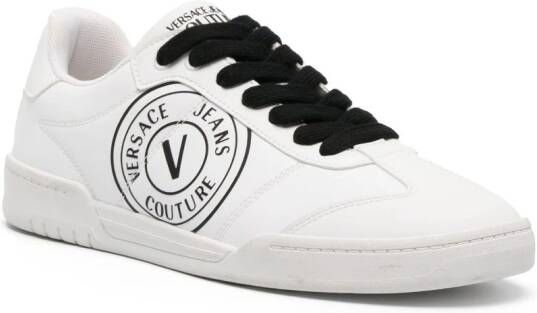 Versace Jeans Couture Brooklyn sneakers met V-embleem Wit