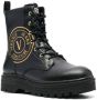 Versace Jeans Couture Combat boots met logoprint Zwart - Thumbnail 2