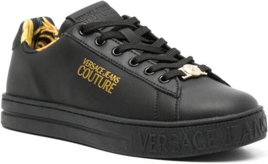 Versace Jeans Couture Court 88 leren sneakers Zwart