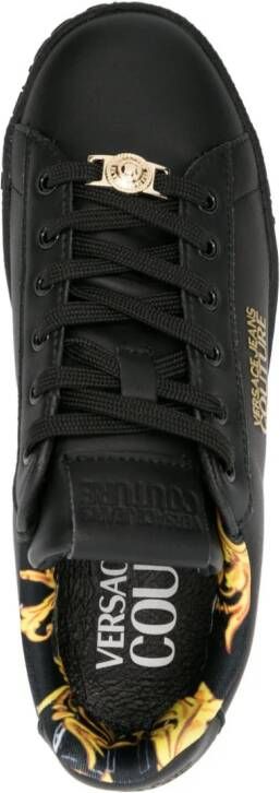 Versace Jeans Couture Court 88 leren sneakers Zwart