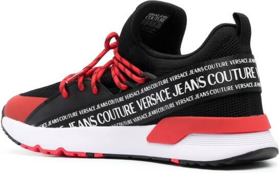 Versace Jeans Couture Dynamic sneakers met logoprint Zwart