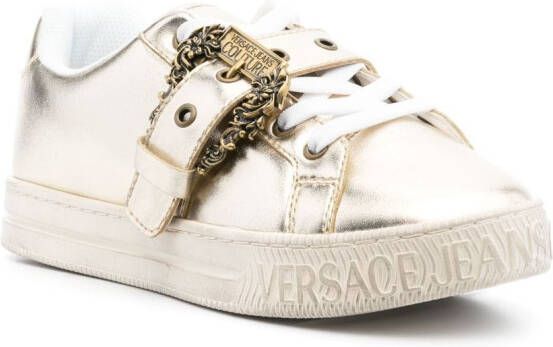 Versace Jeans Couture Leren loafers Goud