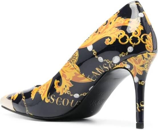 Versace Jeans Couture Leren pumps Zwart