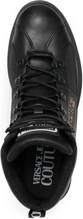 Versace Jeans Couture Sneakers met logo Zwart