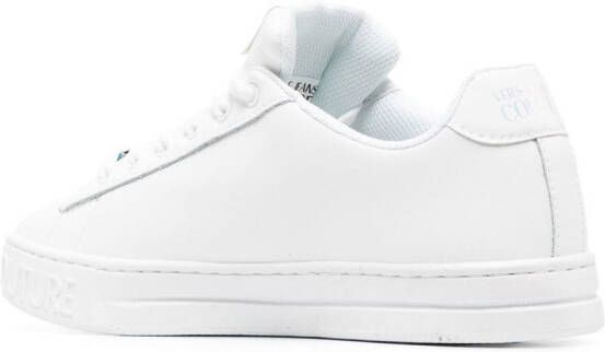 Versace Jeans Couture Low-top sneakers met logo Wit