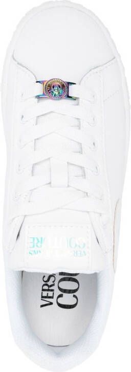 Versace Jeans Couture Low-top sneakers met logo Wit