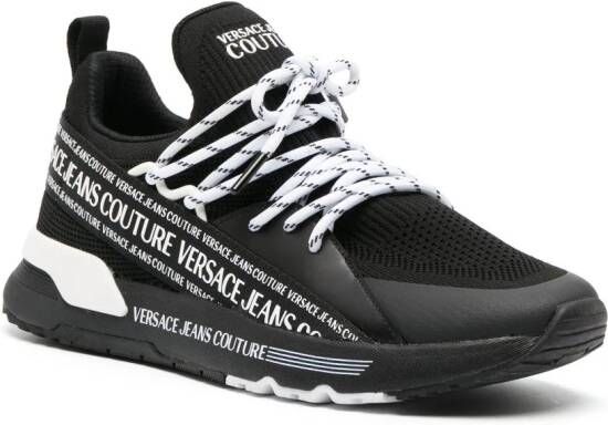 Versace Jeans Couture Sneakers met logoprint Zwart