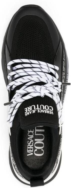 Versace Jeans Couture Sneakers met logoprint Zwart