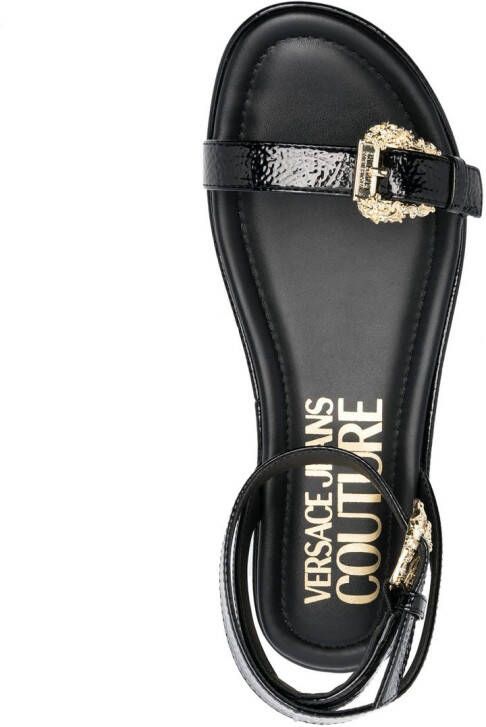 Versace Jeans Couture Mallory sandalen met plateauzool Zwart