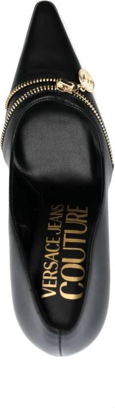 Versace Jeans Couture Pumps met puntige neus Zwart