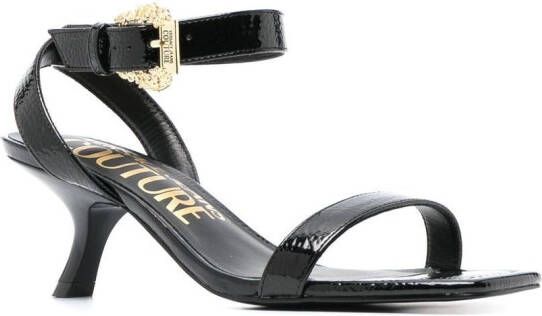 Versace Jeans Couture Sandalen met gesp Zwart