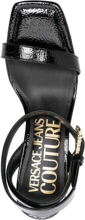 Versace Jeans Couture Sandalen met gesp Zwart