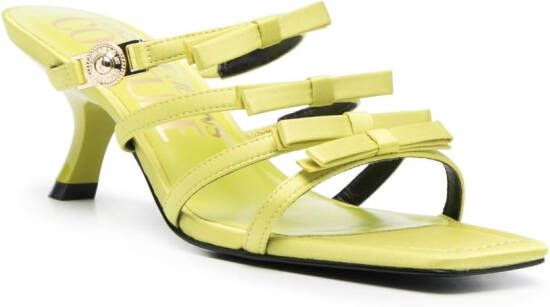 Versace Jeans Couture Sandalen met strikdetail Groen