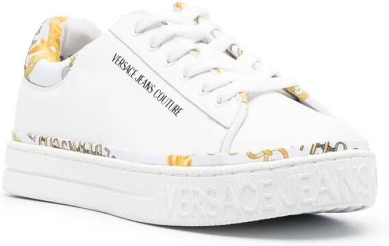Versace Jeans Couture Sneakers met logoprint Wit
