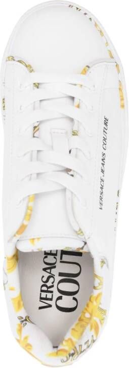 Versace Jeans Couture Sneakers met logoprint Wit