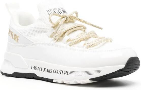 Versace Jeans Couture Sneakers met logoprint Wit