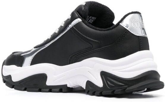 Versace Jeans Couture Sneakers met logoprint Zwart