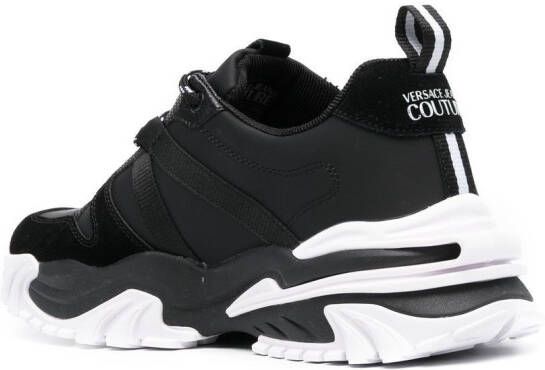 Versace Jeans Couture Sneakers met logoprint Zwart