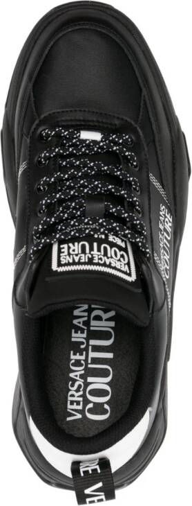 Versace Jeans Couture Sneakers met logoprint Zwart