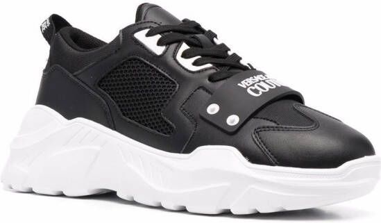 Versace Jeans Couture Sneakers met vlakken Zwart