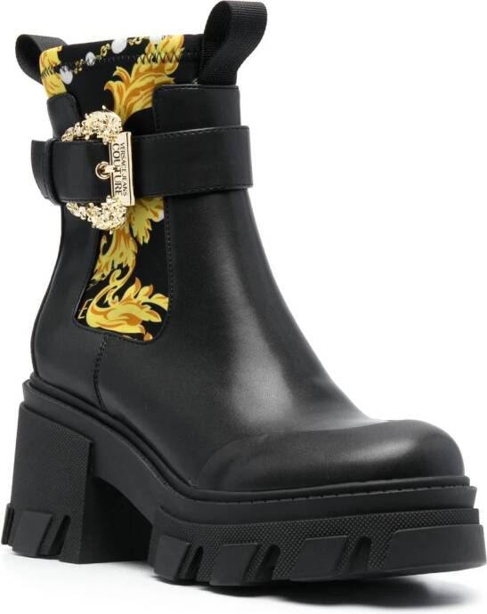 Versace Jeans Couture Sophie 85mm laarzen met decoratieve gesp Zwart