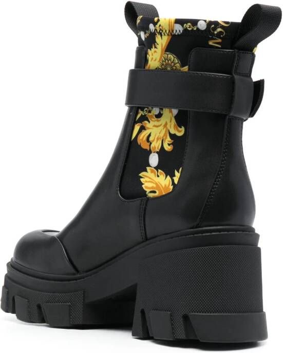 Versace Jeans Couture Sophie 85mm laarzen met decoratieve gesp Zwart