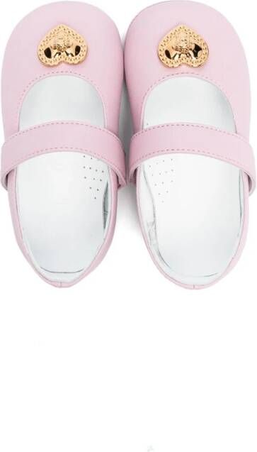 Versace Kids Ballerina's met hartplakkaat Roze