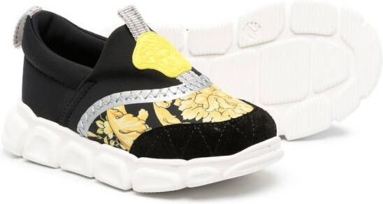 Versace Kids Barocco Medusa sneakers Zwart