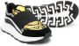 Versace Kids Baroque slip-on sneakers Zwart - Thumbnail 2