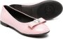 Versace Kids Leren ballerina's met strik-detail Roze - Thumbnail 2