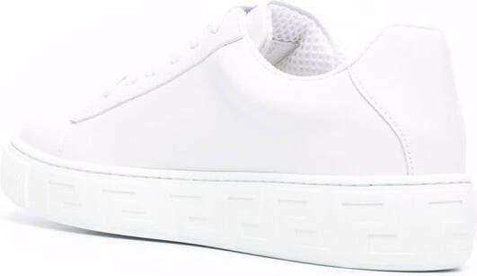 Versace Kids Greca sneakers met logoprint Wit