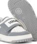 Versace Kids Leren sneakers met logoprint Grijs - Thumbnail 4