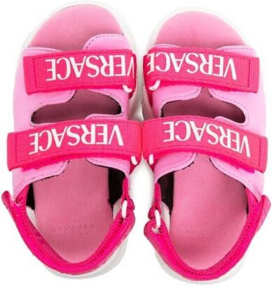 Versace Kids Sandalen met klittenband Roze