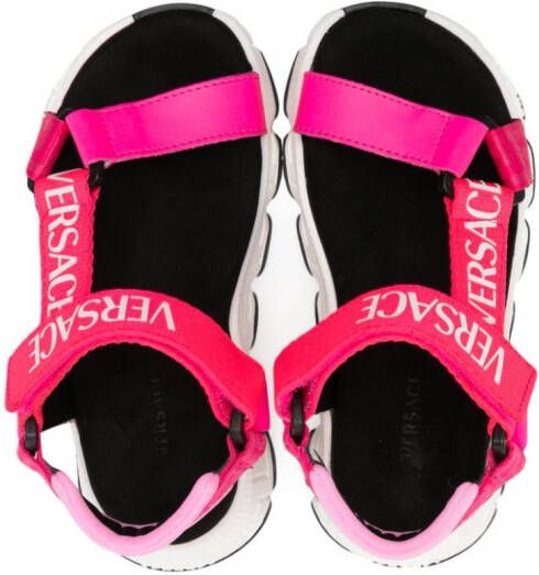 Versace Kids Sandalen met klittenband Roze