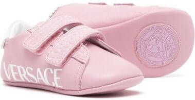 Versace Kids Sneakers met logoprint Roze