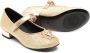 Versace Kids Ballerina's met metallic-effect en Medusa-plakkaat Goud - Thumbnail 2