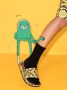 Versace Kids Slippers met barokprint Zwart - Thumbnail 2