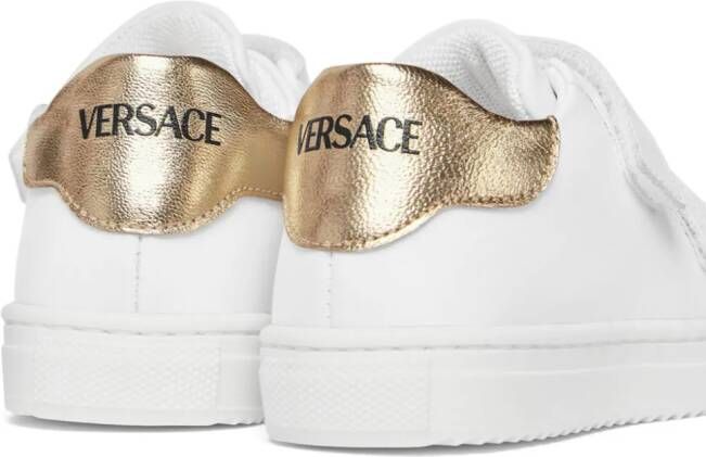 Versace Kids Sneakers met klittenband Wit
