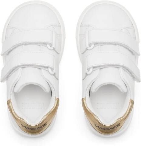 Versace Kids Sneakers met klittenband Wit