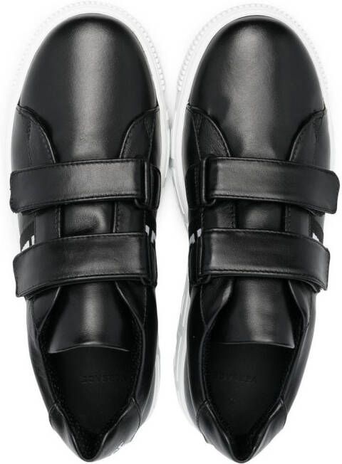 Versace Kids Sneakers met klittenband Zwart